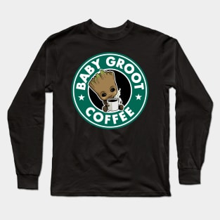 Baby Groot Coffee Long Sleeve T-Shirt